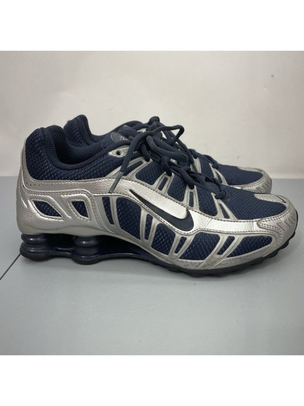Nike Shox Turbo 3.2 SL Sneakers Shoes Running Training Blue Silver Mens 6